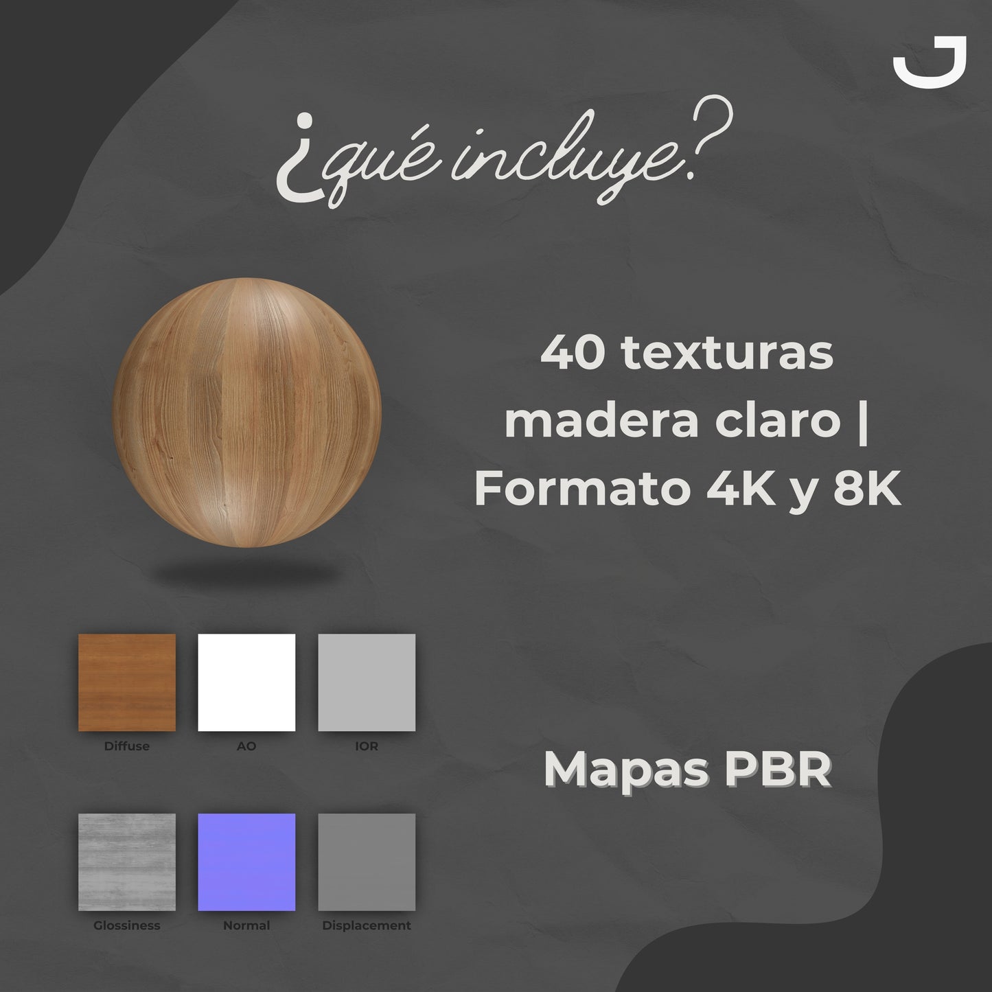 Texturas PBR | Maderas Naturales Claras VOL. 1