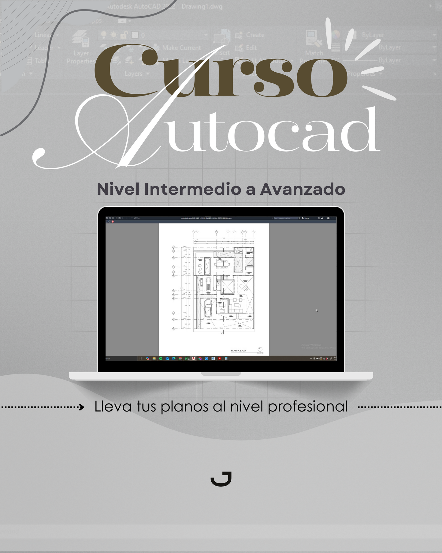 Curso AUTOCAD | Planos Arquitectónicos | Nivel Intermedio Avanzado
