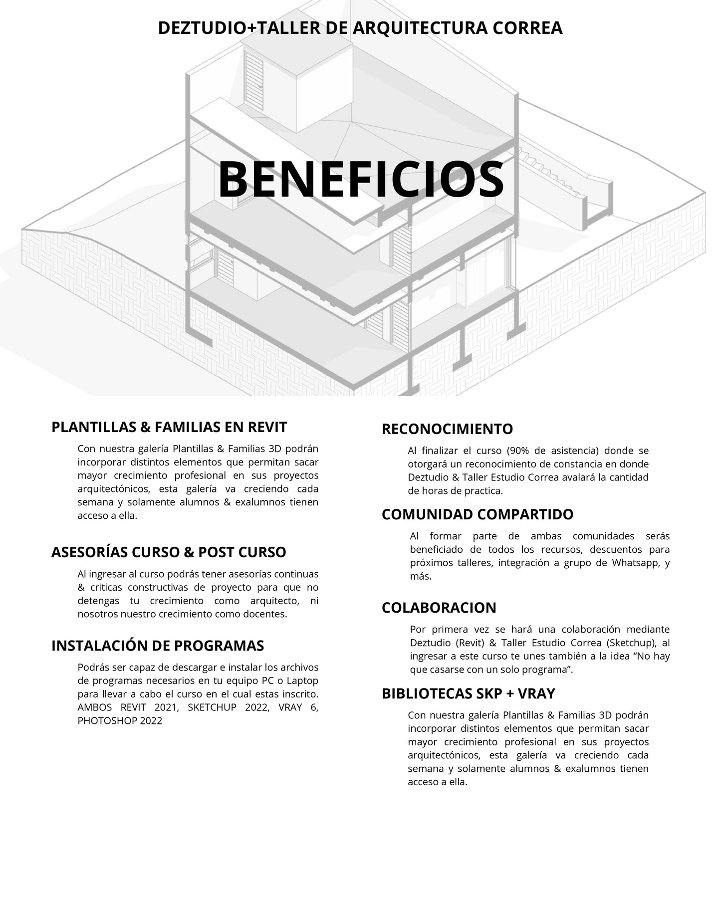 Curso ARQUI-TECH | Revit + Sketchup + Vray + Photoshop